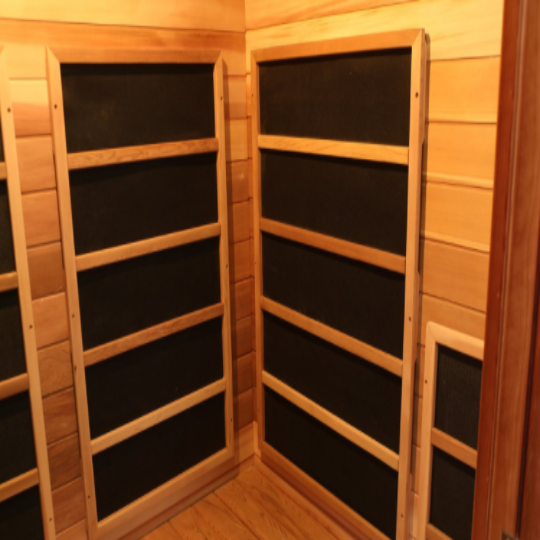 Canadian Red Cedar FIR Far Infrared Outdoor Sauna with Bluetooth Soundsystem for 3 Person - Interior