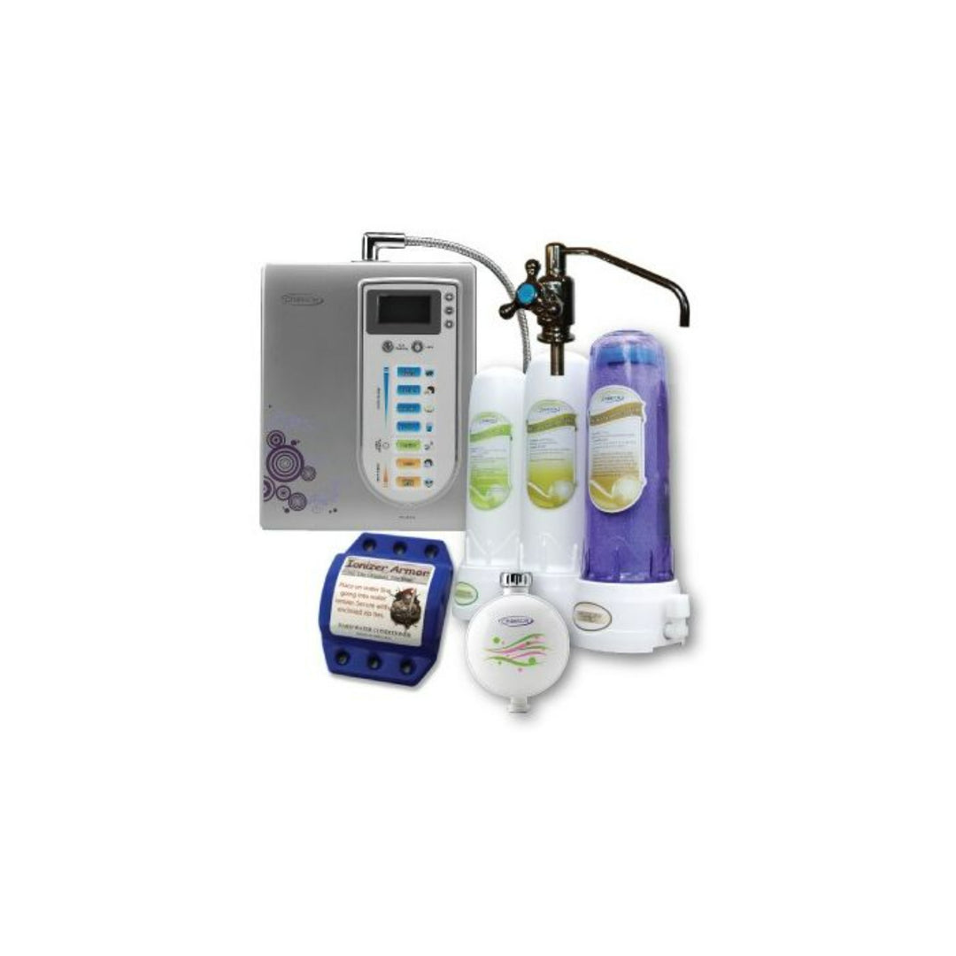 Chanson Violet Coubter Top Water Ionizer. Master Package ( Miracle Counter, Top Water Ionizer Pre-Filter Armor, G2 Shower Filter