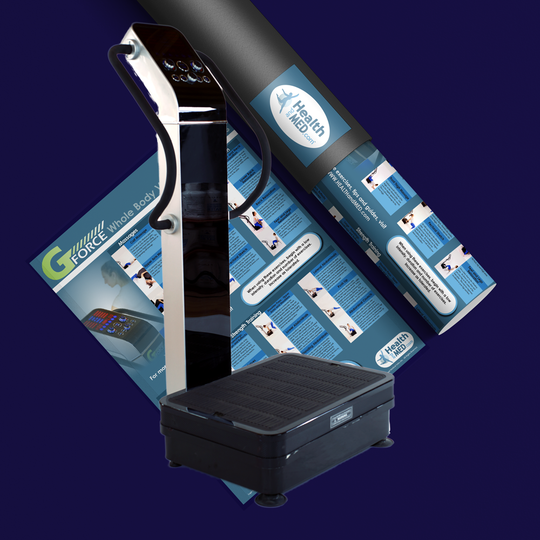 whole body vibration poster mockup