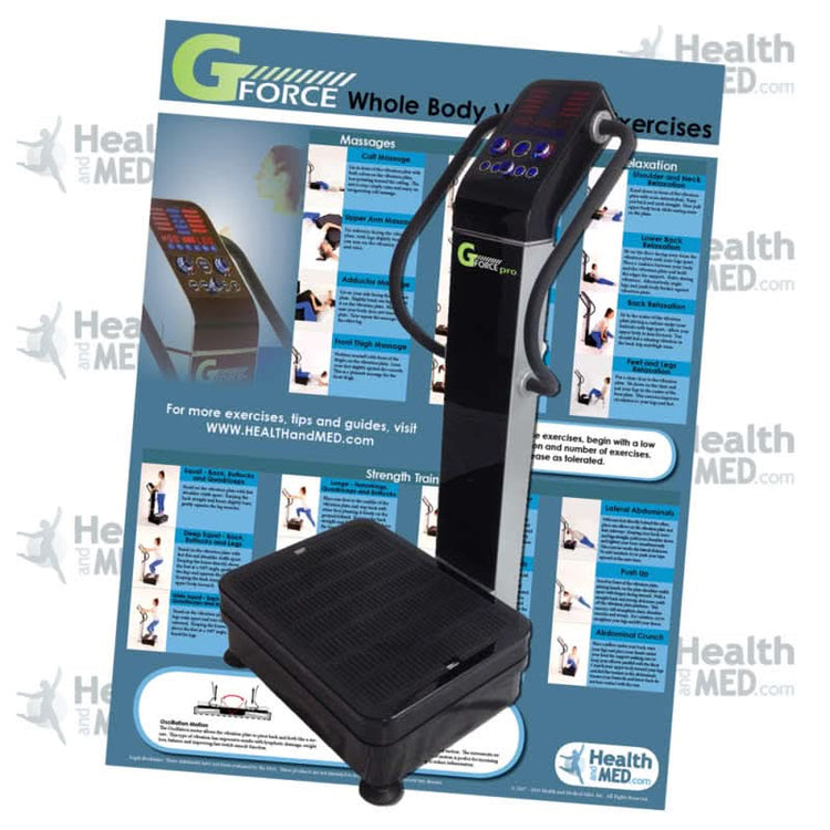 GForce Pro DX - 1500W Dual Motor Whole Body Vibration Plate Exercise Machine
